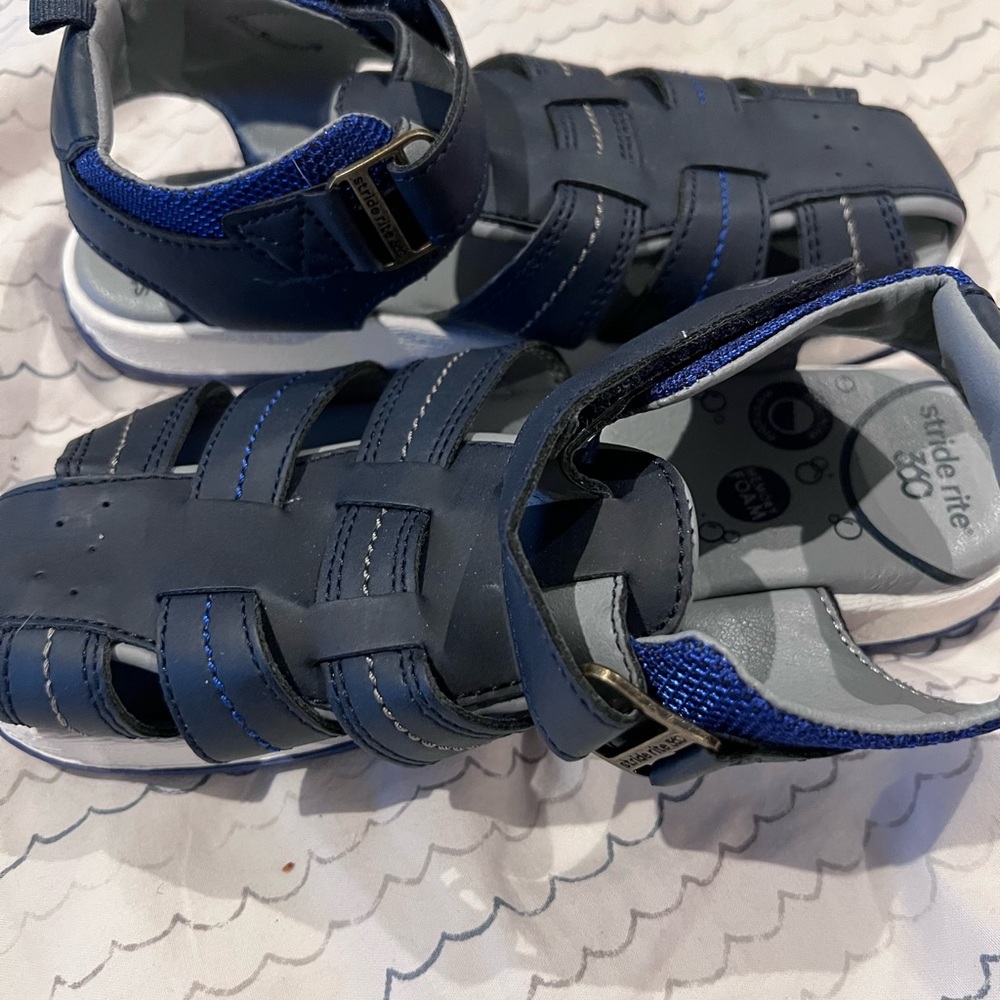 Stride Rite Kids Dark Blue Sandals - Picture 4 of 4